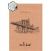 Записная книга А4, 48 листов, Обложка KRAFT-картон