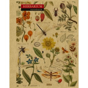 Записная книга с закрытой спиралью B6, 96 листов KRAFT