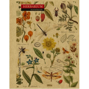 Записная книга с закрытой спиралью B6, 96 листов KRAFT