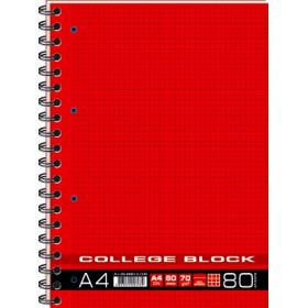 Колледж-блок А4+, 80 листов на спирали (серия Spiral Block)